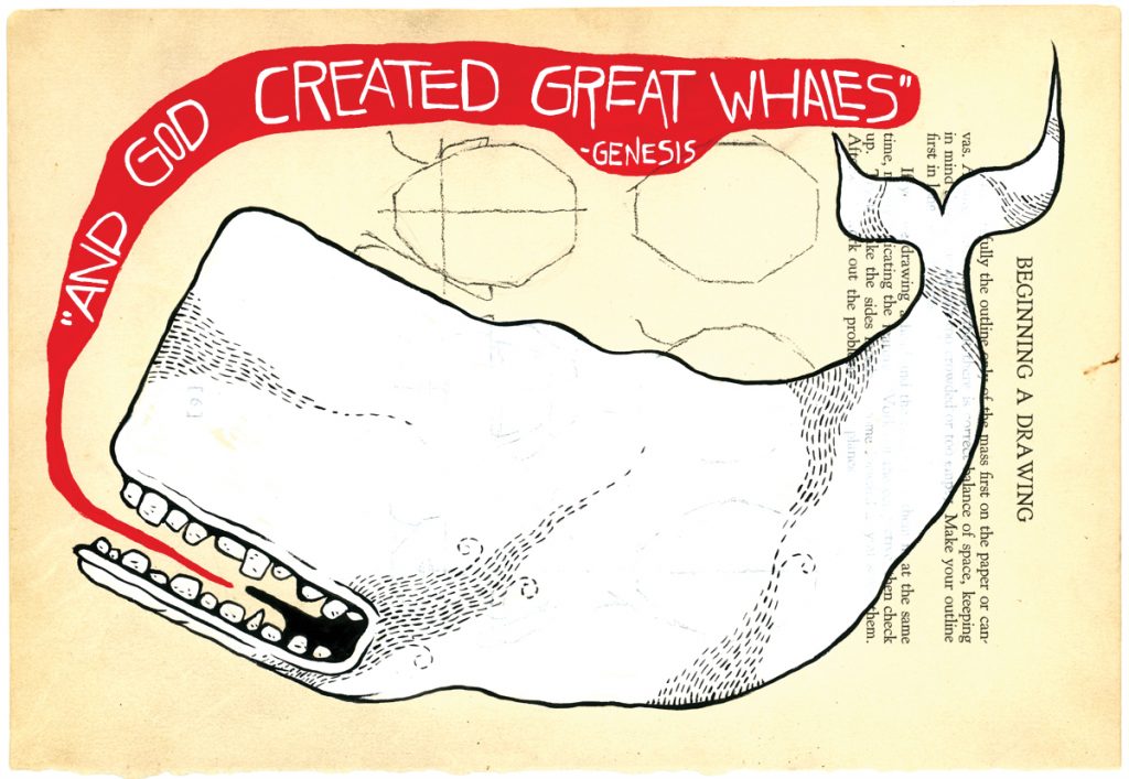 Matt Kish, Moby Dick: Extracts (And God created great whales), 2015