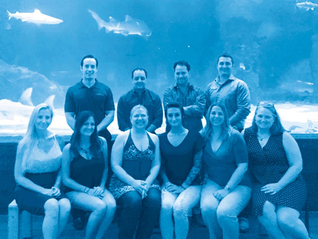 The committee: (front) Leslie Williams, Jenn Sandmann, Dr. Gwendolyn Steffen, Sarah Brothers, Julie Uffman and Cate Sherron; (back) Brian Church, Greg Flasch, David Sanders and Scott Wingate. Not pictured: Jeff Gibula, Jenny Greber and Jennifer Lanser