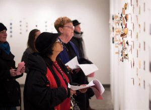 Minumental – small, but mighty pieces of art for sale at the Art Academy, Friday.