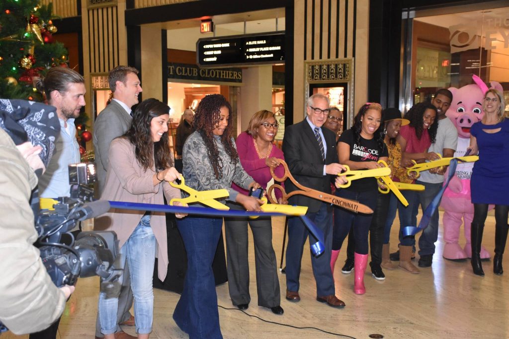 Ribbon cutting for pop shop over the holidays