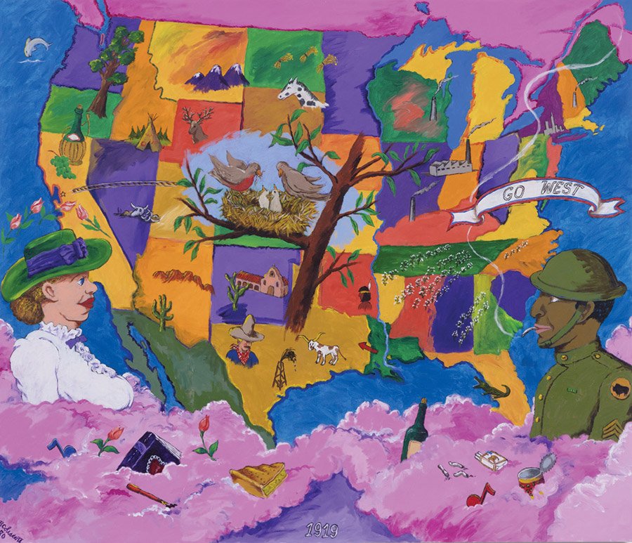 Robert Colescott, “1919”