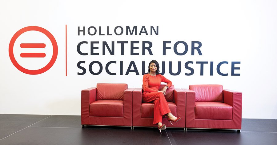 Christie Kuhns president and CEO of the Urban league at the Holloman Center for Social Justice