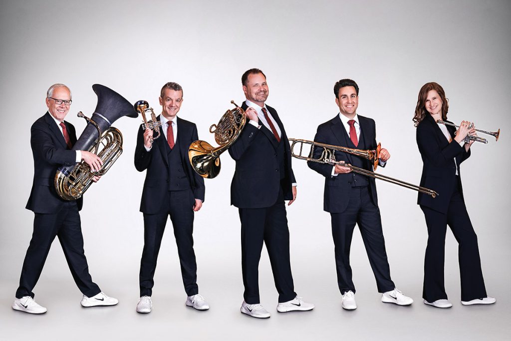 The Canadian Brass performs Aug. 3 with the CCO and Aug. 4 with the Cincinnati Brass Band.