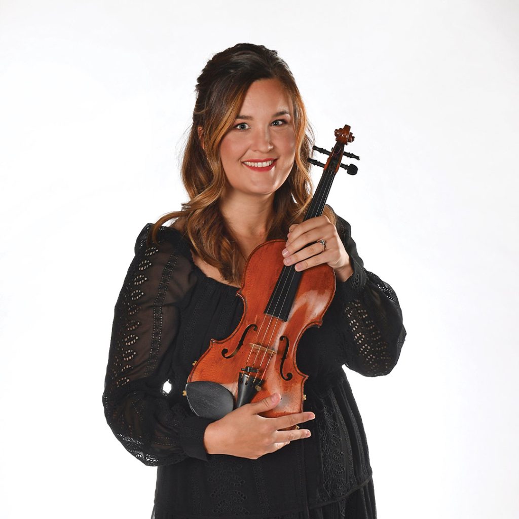 Violinist Celeste Golden Andrews will solo in music by Leonard Bernstein, Ralph Vaughan Williams and others.